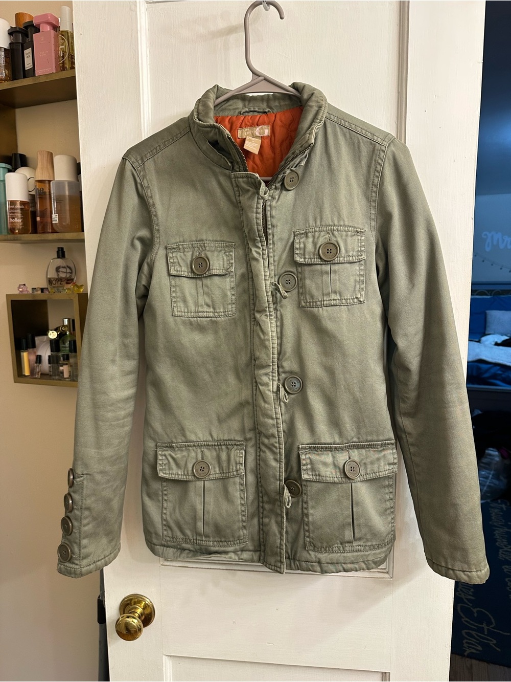 Green Utility Style Jacket